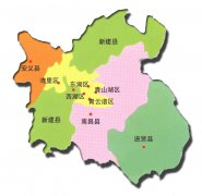 南昌市行政区划地图