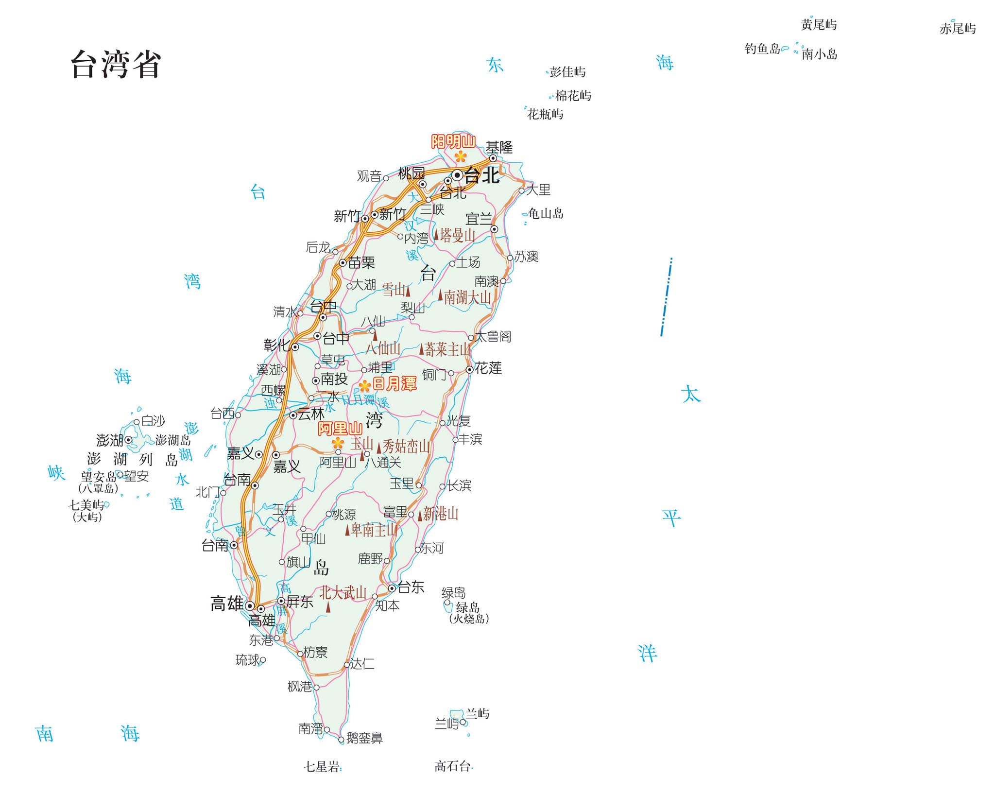台湾旅行手绘地图|插画|创作习作|Frin丫丫 - 原创作品 - 站酷 (ZCOOL)