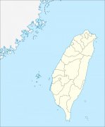 台湾省空白线描图