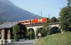 穿越阿尔卑斯山的列车