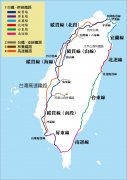 台湾铁路路线图