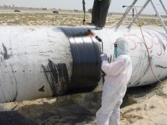沙特阿拉伯的石油管道铺设
