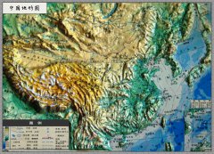  中国地形图立体3D版 