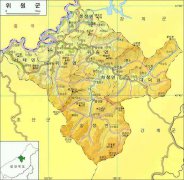 朝鲜渭原郡地图