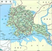 朝鲜龙冈郡旅游地图