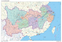 长江经济带区域图