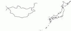 蒙古日本海陆位置示意图