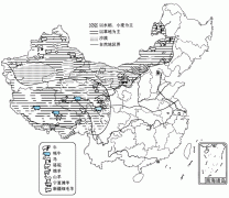 西北地区和青藏地区主要农牧业的分布图