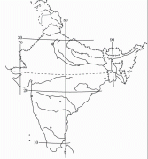 印度空白地图