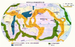 世界火山和地震带分布