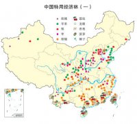 中国特用经济林分布图