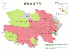  青海省政区图 