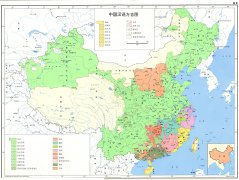 中国汉语方言分布地图