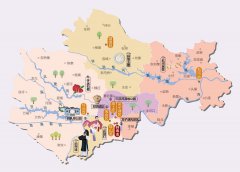 安徽省蚌埠市旅游地图高清版