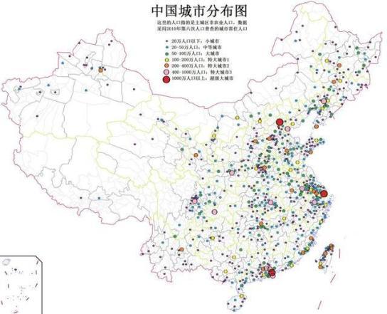 中国城市化水平