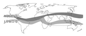 全球热带辐合带南北移动图
