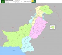 巴基斯坦伊斯兰共和国政区图