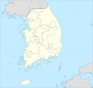 韩国空白地图
