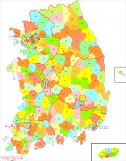 大韩民国行政区划地图