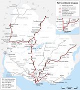 乌拉圭旅游交通地图
