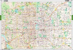  北京城区交通地图 