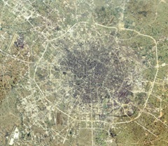 成都城区卫星地图