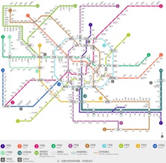  成都市地铁线路分布图 