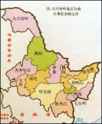 黑龙江地图简图