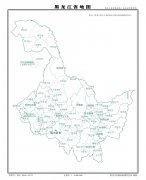 黑龙江省标准地图（县