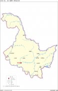 黑龙江标准地图（边界