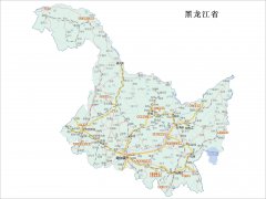 黑龙江省政区地图