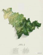 中国34省区高清3D地图-吉林