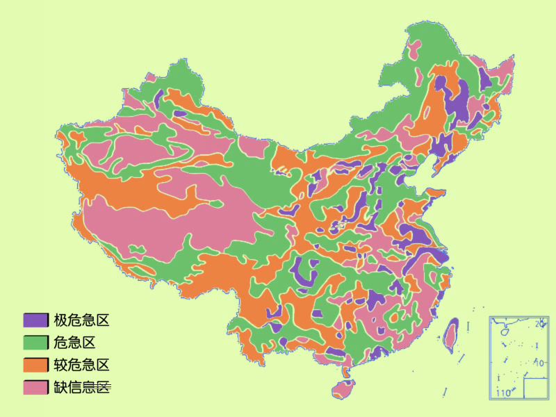 中国生态环境脆弱形式