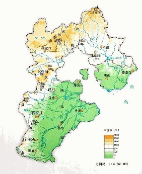 河北省地形图高清版