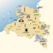 海南省儋州市旅游地图 