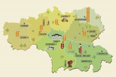  甘肃省天水市旅游地图 