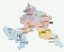  甘肃省甘南市旅游地图 