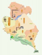  甘肃省临夏市旅游地图 