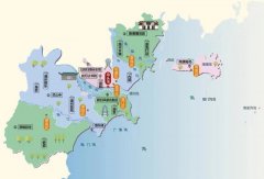  广东省汕头市旅游地图 