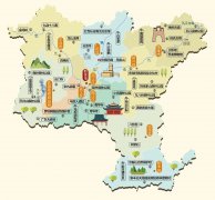  广东省韶关市旅游地图 