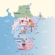 广东省湛江市旅游地图 