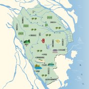  广东省中山市旅游地图 