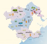 广东省揭阳市旅游地图 