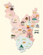 广西梧州市旅游地图高 