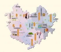 广西河池市旅游地图高清版