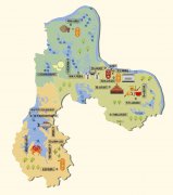  湖北省鄂州市旅游地图 