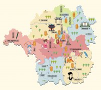  湖南省衡阳市旅游地图 