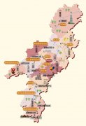  湖南省怀化市旅游地图 