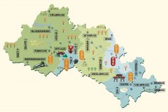  湖南省娄底市旅游地图 