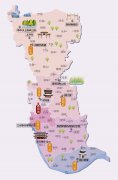  江苏省泰州市旅游地图 